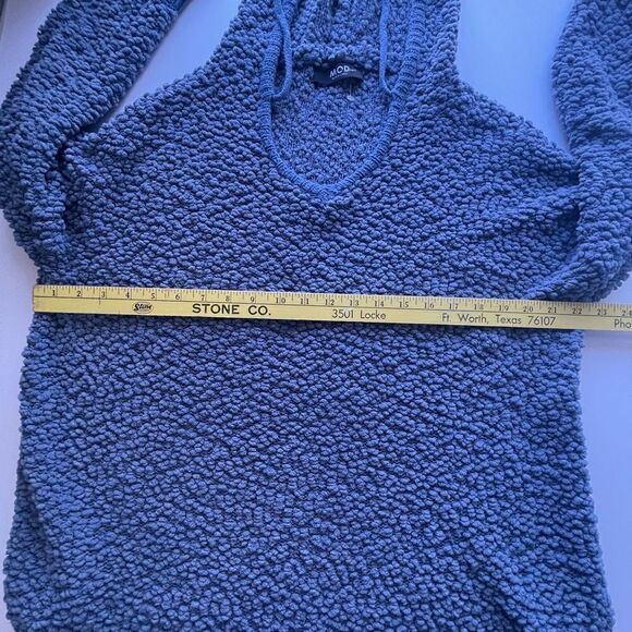 MOD Black Label Blue Sweater Hoodie, Size Medium/Large - Picture 8 of 12